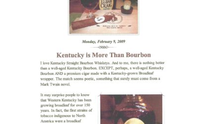 2012 Stogie Rate Doc Diaz BPC – Special Report- Kentucky is More Than Bourbon